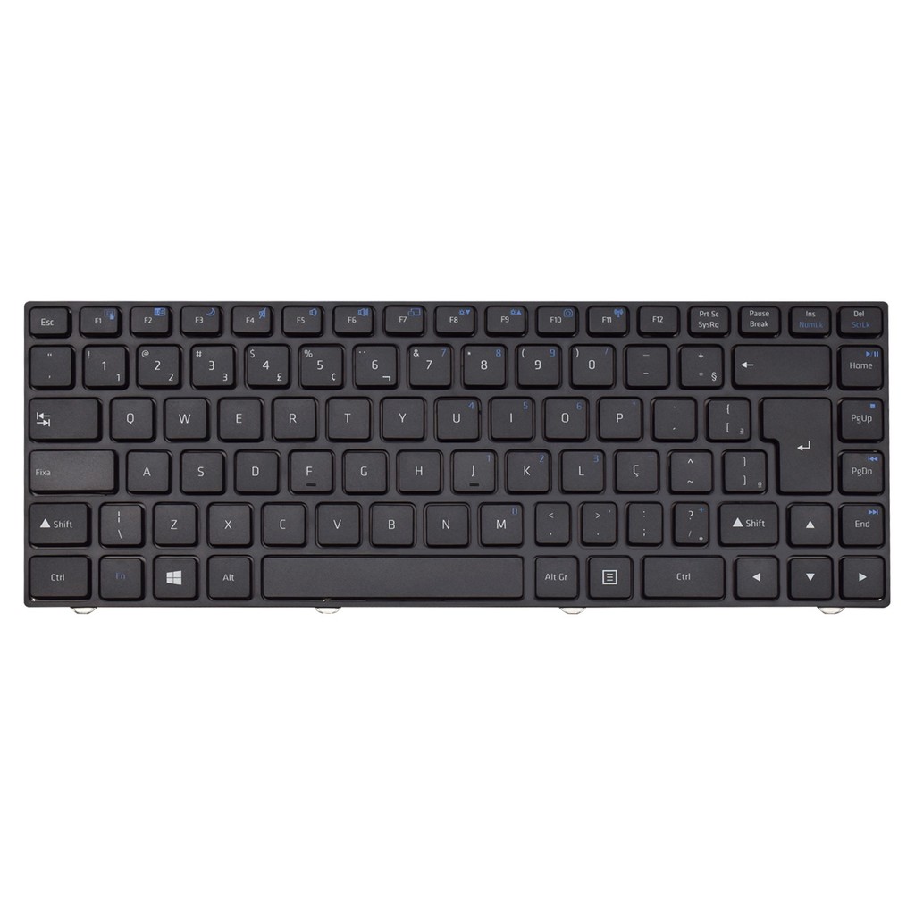 Teclado para Notebook Positivo Master N190I Com Moldura Teclado para Notebook Positivo Master N190I Com Moldura