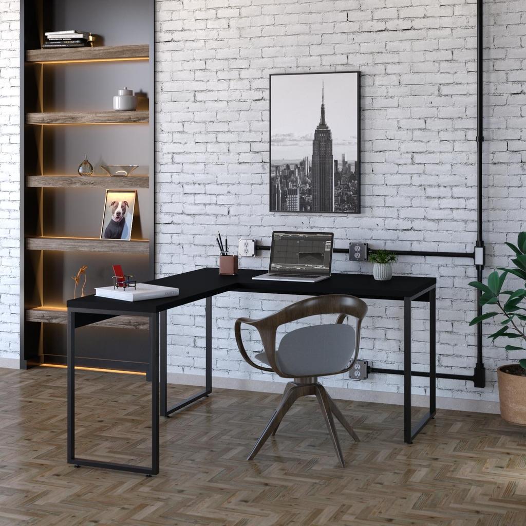 Mesa em L Kuadra Office 135X150X75cm Mesa em L Kuadra Office 135X150X75cm