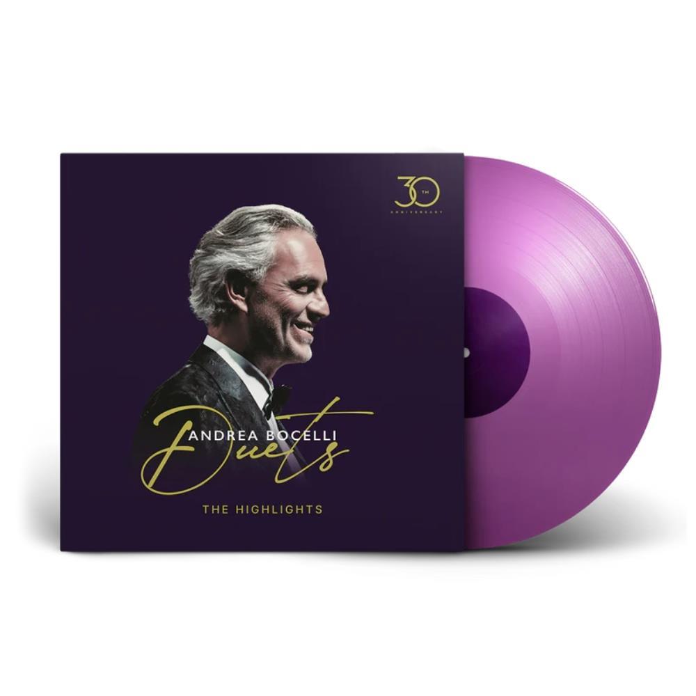 Vinil Andrea Bocelli – Duets 30th Anniversary/LP Translucent Purple – Importado