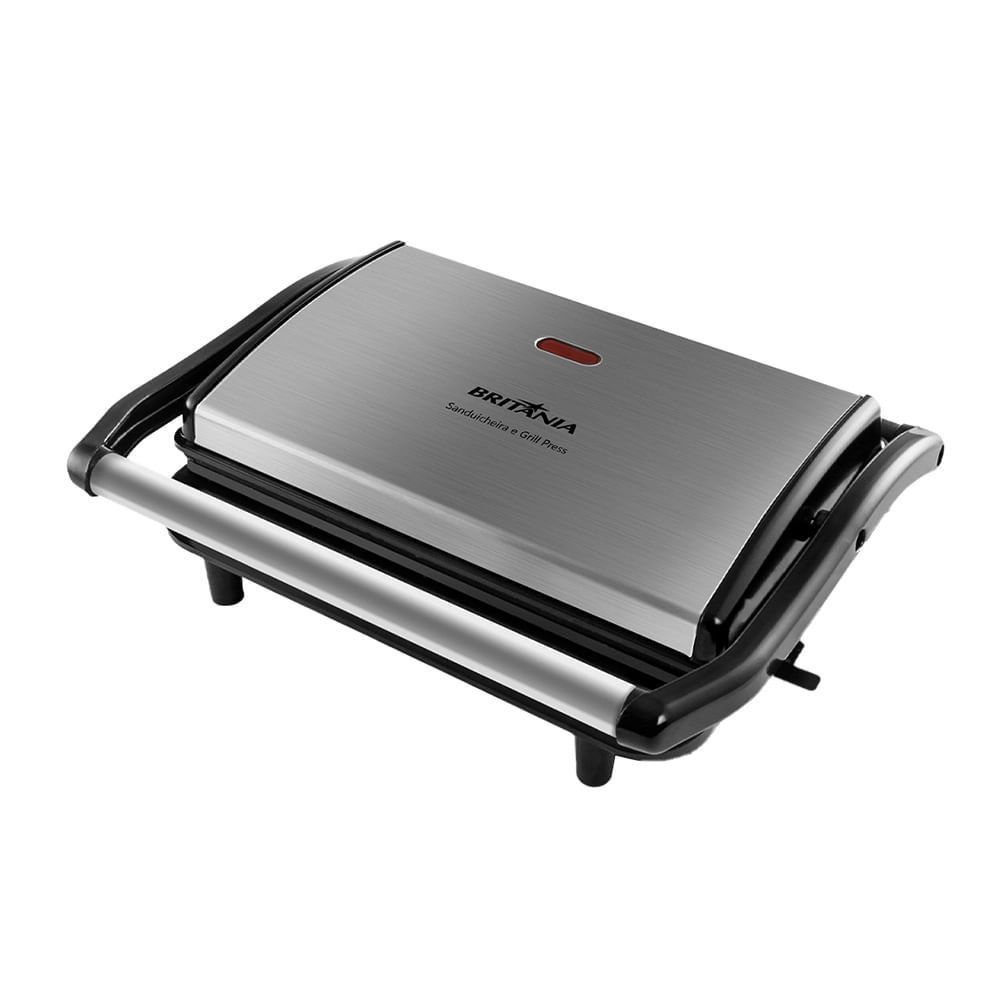Grill e Sanduicheira Britânia Press BGR27I – 850W 127V Grill e Sanduicheira Britânia Press BGR27I – 850W 127V