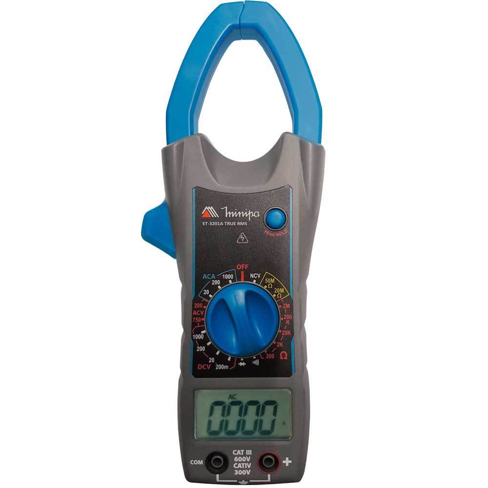 Alicate amperímetro digital True Rms – ET3201A – Minipa Alicate amperímetro digital True Rms – ET3201A – Minipa