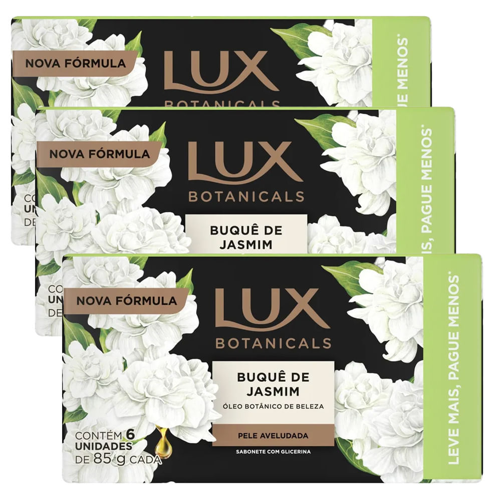 Kit Sabonete Em Barra Lux Botanicals Buquê Jasmim – 18 Unidades 85g Kit Sabonete Em Barra Lux Botanicals Buquê Jasmim – 18 Unidades 85g