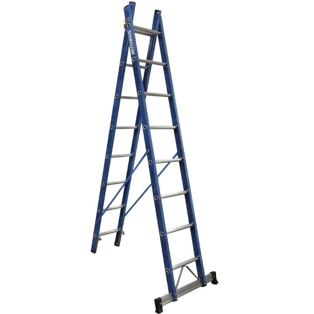 Escada de fibra de vidro 8 / 14 degraus 2,50 x 4,40 m modelo multiuso – TEAFP – Rotterman Escada de fibra de vidro 8 / 14 degraus 2,50 x 4,40 m modelo multiuso – TEAFP – Rotterman