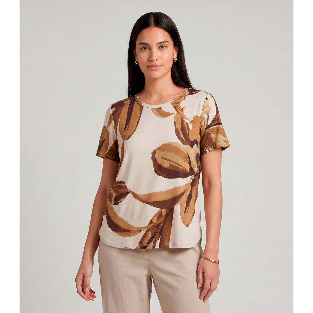 Blusa Feminina Infinita Cor Marrom