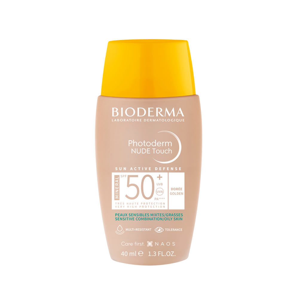 Bioderma Photoderm Nude Touch Mineral Protetor Solar FPS 50+ Cor 3.0 Cobertura Natural e Iluminada 40ml Bioderma Photoderm Nude Touch Mineral Protetor Solar FPS 50+ Cor 3.0 Cobertura Natural e Iluminada 40ml