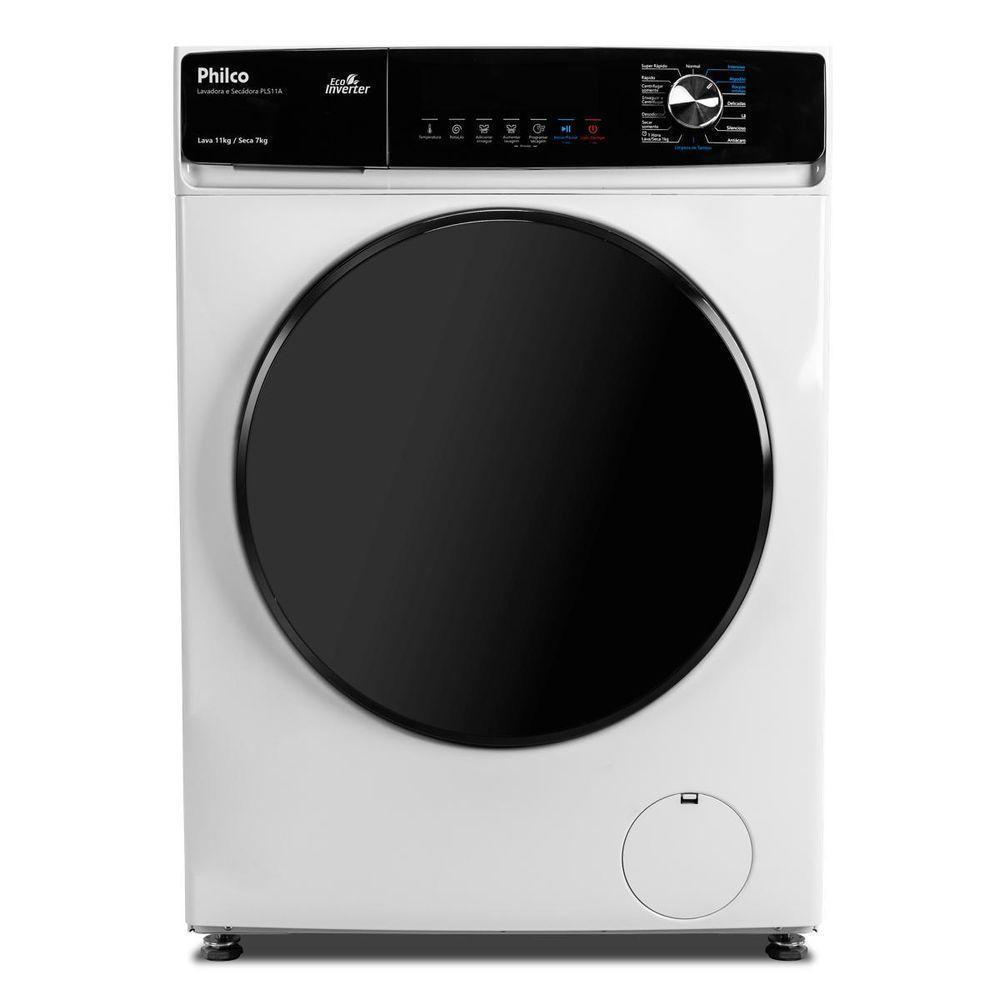 Lava E Seca Philco 11Kg PLS11A Eco Invertplus 16 Programas Lavagem Branca 127V Lava E Seca Philco 11Kg PLS11A Eco Invertplus 16 Programas Lavagem Branca 127V