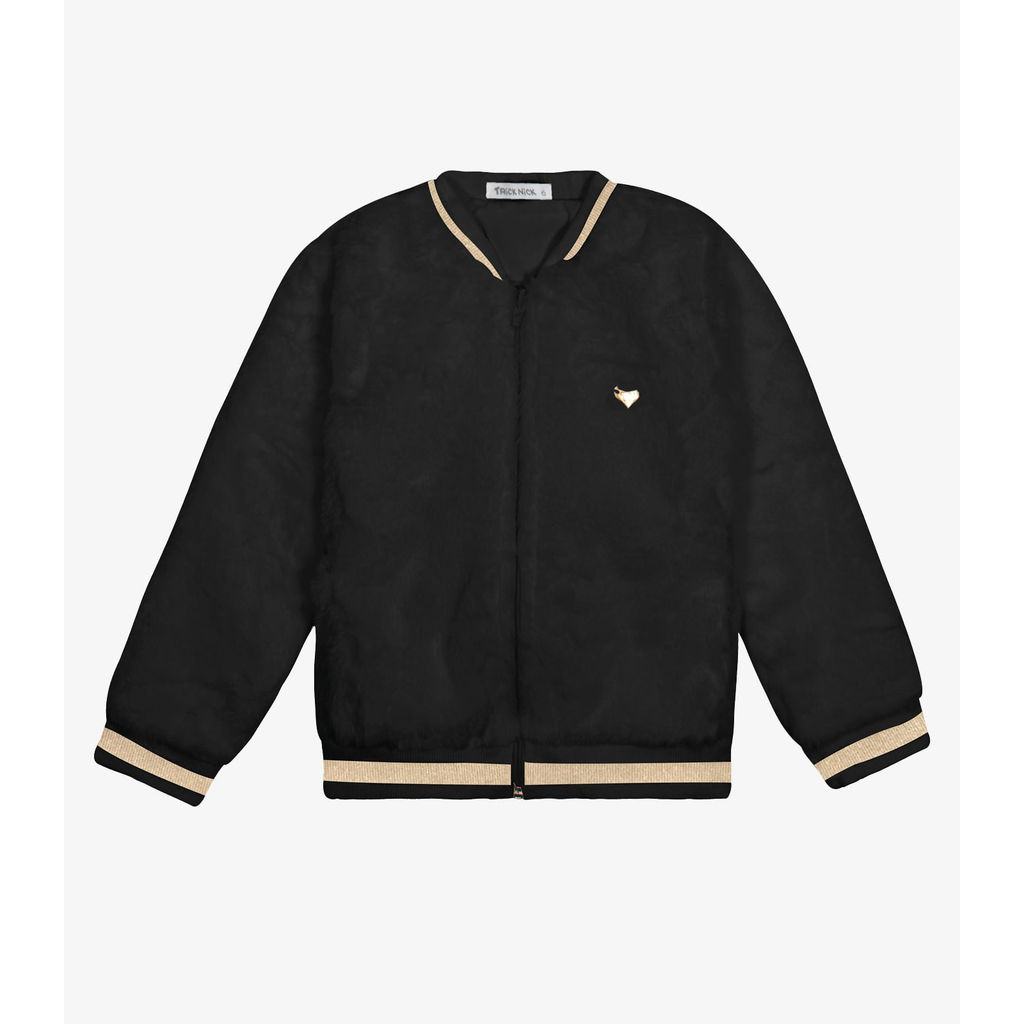 Jaqueta Bomber Pelo Safira Trick Nick Preto Jaqueta Bomber Pelo Safira Trick Nick Preto