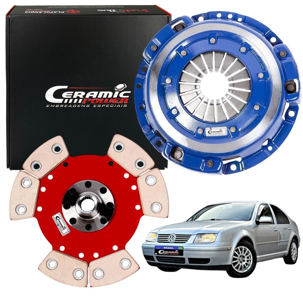 Embreagem Cerâmica 1200lb A3 Bora Golf 1.6 1.8 2.0 Até 500cv Ceramic Power Embreagem Cerâmica 1200lb A3 Bora Golf 1.6 1.8 2.0 Até 500cv Ceramic Power