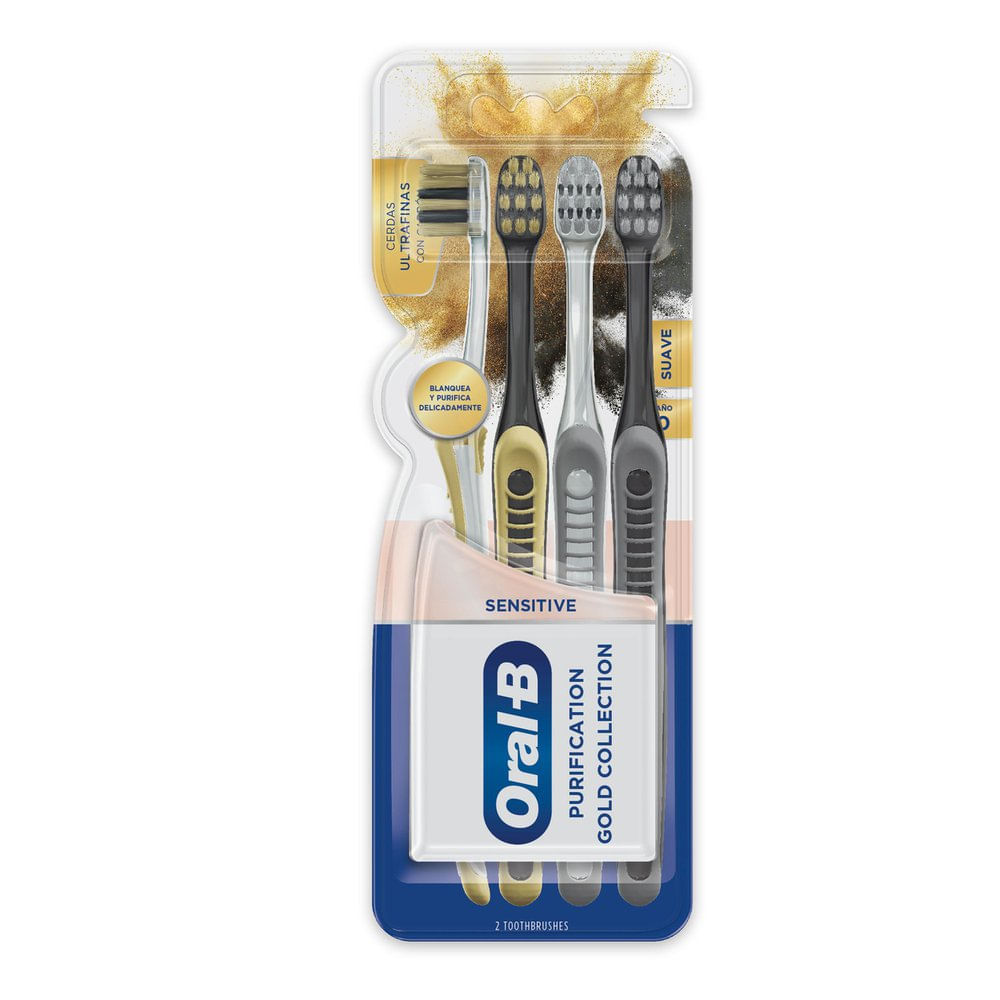 Escova Dental Oral-B Purification Gold Collection Extra Macia 4 Unidades Escova Dental Oral-B Purification Gold Collection Extra Macia 4 Unidades