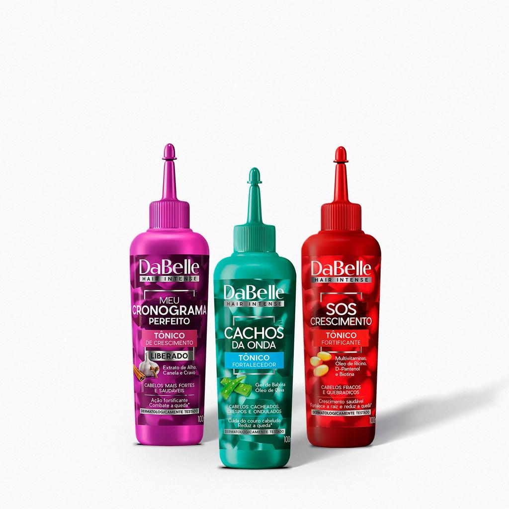 Kit 3 Tônicos Fortificantes Dabelle Hair – 3 Produtos Kit 3 Tônicos Fortificantes Dabelle Hair – 3 Produtos