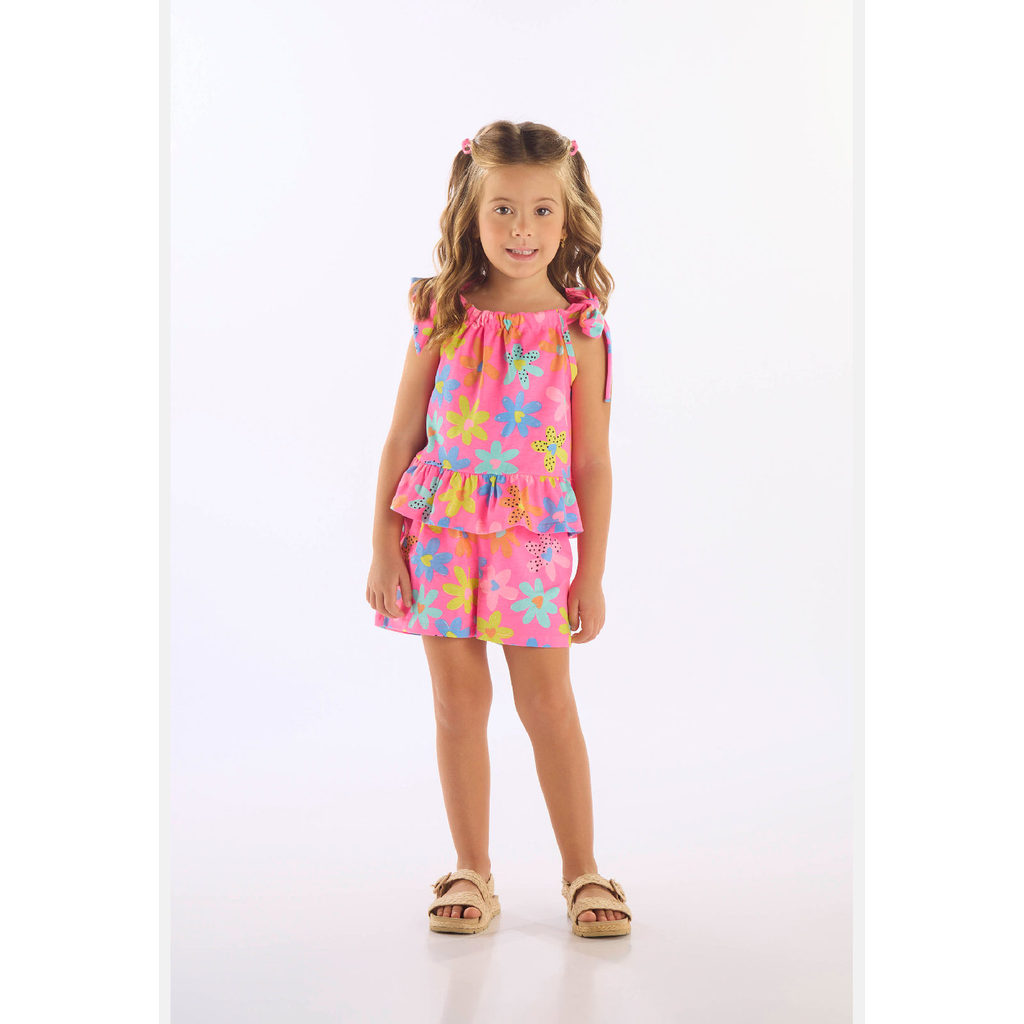 Conjunto Bata Short Algodão Up Baby Conjunto Bata Short Algodão Up Baby