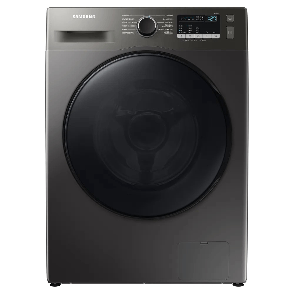 Lavadora Digital Inverter Samsung Porta Black WW11T Inox 11kg Lavadora Digital Inverter Samsung Porta Black WW11T Inox 11kg