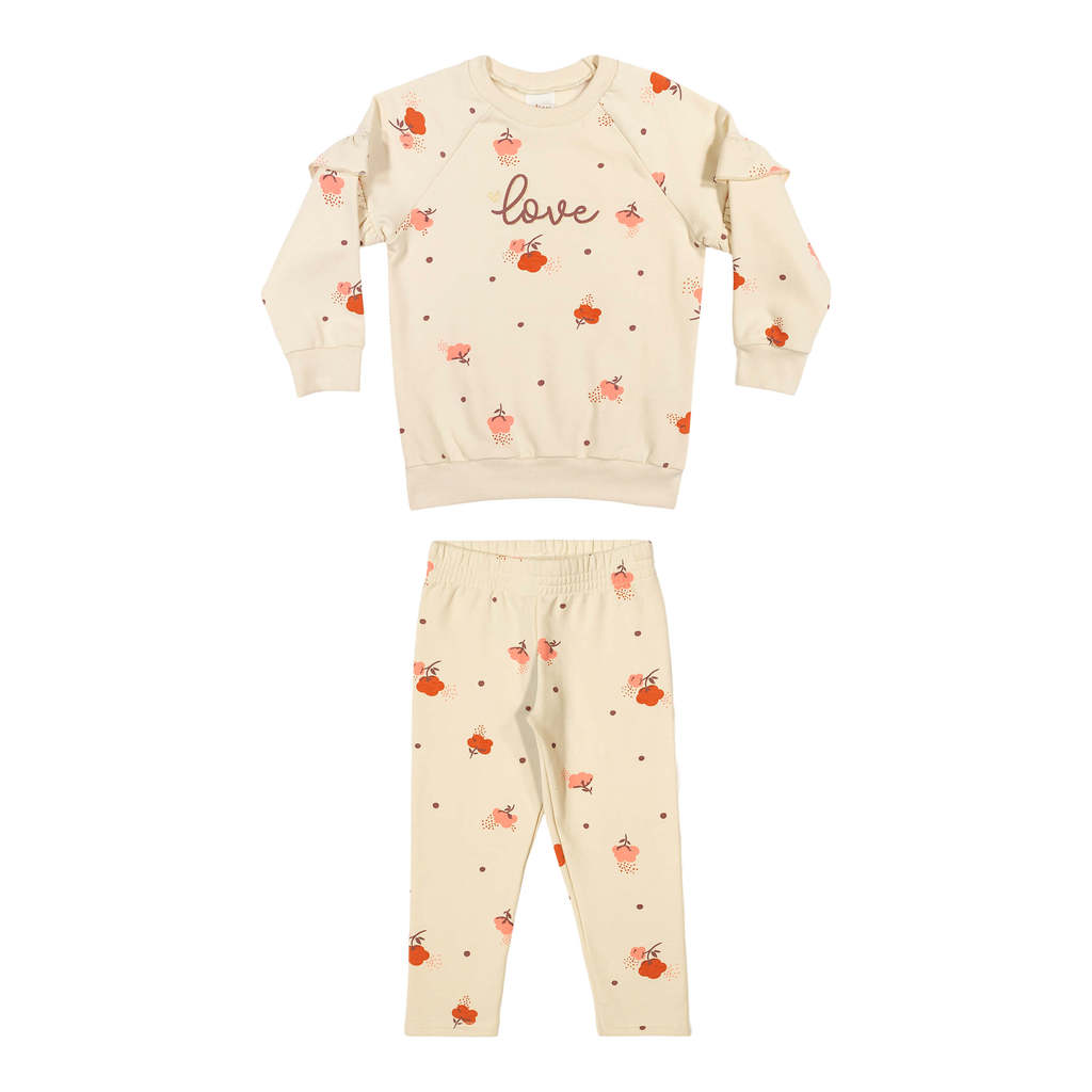 Conjunto Infantil Menina Molecotton Love Elian Bege Conjunto Infantil Menina Molecotton Love Elian Bege