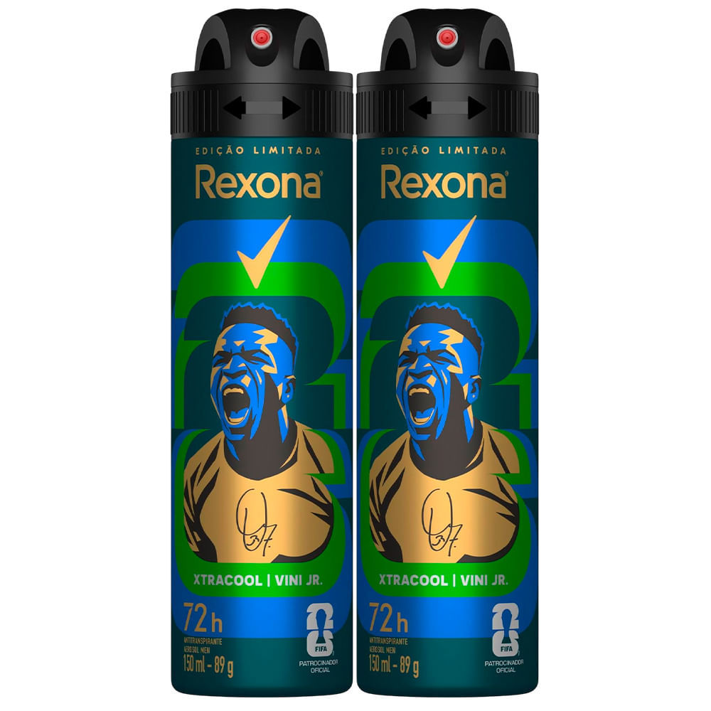 Kit Desodorante Aerosol Rexona Xtracool 150ml – 2 unidades Kit Desodorante Aerosol Rexona Xtracool 150ml – 2 unidades