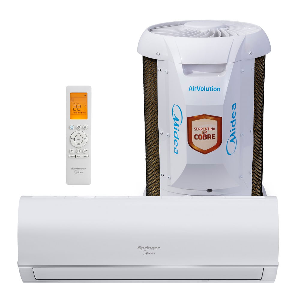 Ar Condicionado Split Hi Wall Springer Midea AirVolution 18000 BTU/h Frio 42AFFCI18S5 – 220 Volts Ar Condicionado Split Hi Wall Springer Midea AirVolution 18000 BTU/h Frio 42AFFCI18S5 – 220 Volts