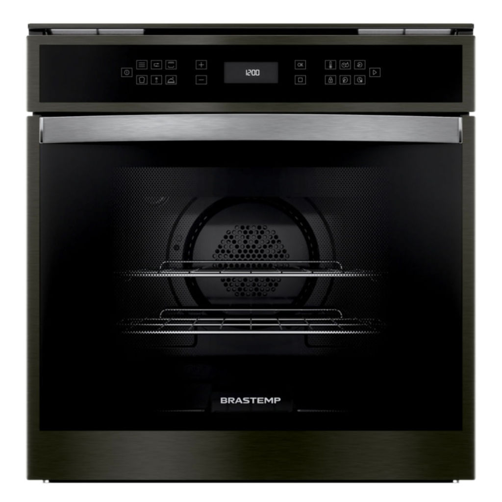 Forno Brastemp de Embutir 84 Litros Eclipse Meat Control Elétrico Preto 220V BOT84APBNA Forno Brastemp de Embutir 84 Litros Eclipse Meat Control Elétrico Preto 220V BOT84APBNA