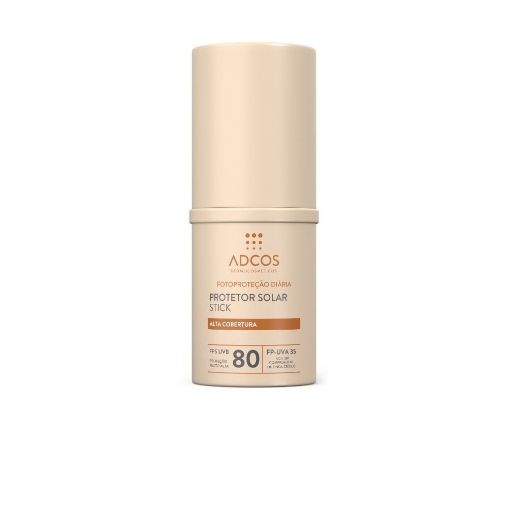 Protetor Solar Adcos Tonalizante Base Stick Nude FPS80 17g Protetor Solar Adcos Tonalizante Base Stick Nude FPS80 17g