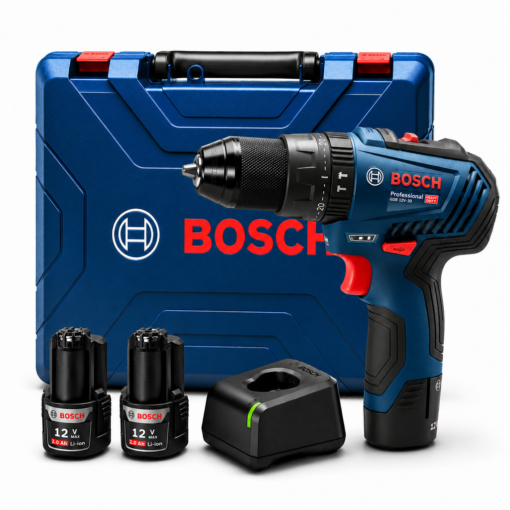 Furadeira de Impacto GSB 12V-30 Bosch Parafusadeira Brushless 12V Furadeira de Impacto GSB 12V-30 Bosch Parafusadeira Brushless 12V