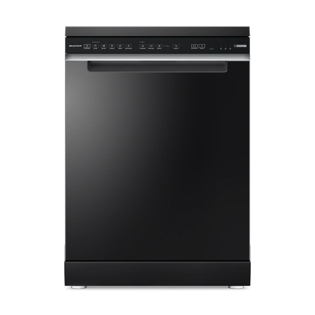 Lava-louças Brastemp 15 Serviços Preta com Smart Sensor – BLF61AE Lava-louças Brastemp 15 Serviços Preta com Smart Sensor – BLF61AE