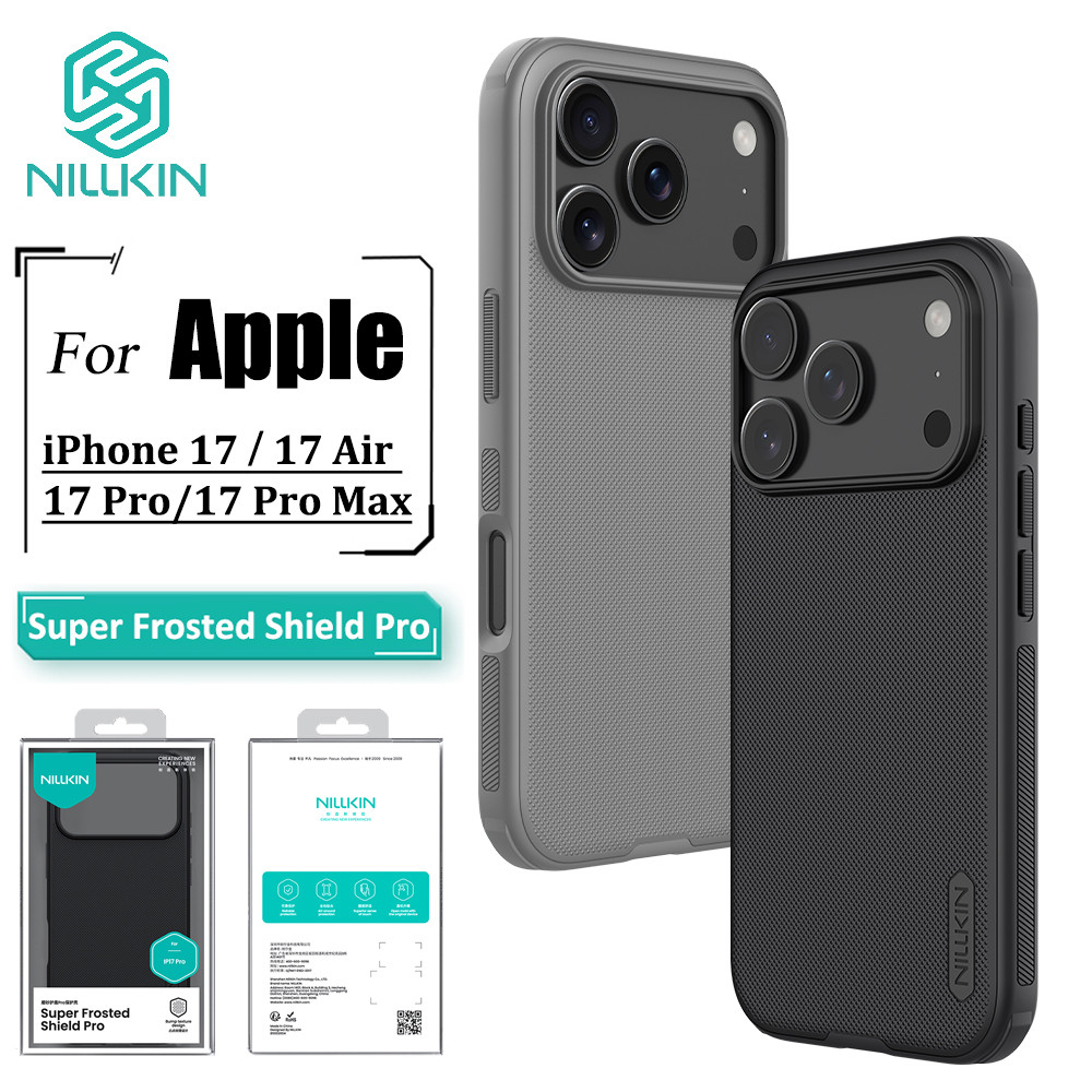 Nillkin Escudo Pro Caso Para iPhone 17 Max 17 Ar De Telefone Ultra Fino Anti Impressão Digital À Prova De Choque Volta Nillkin Escudo Pro Caso Para iPhone 17 Max 17 Ar De Telefone Ultra Fino Anti Impressão Digital À Prova De Choque Volta
