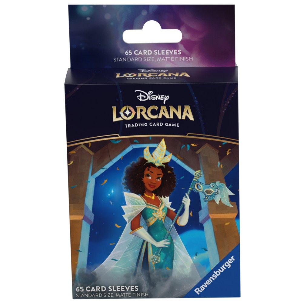 SLEEVE TIANA DISNEY LORCANA 63x88mm ACESSÓRIO 65 UNIDADES PROTETOR CARTAS TCG PRINCESA SAPO SET 5 SLEEVE TIANA DISNEY LORCANA 63x88mm ACESSÓRIO 65 UNIDADES PROTETOR CARTAS TCG PRINCESA SAPO SET 5