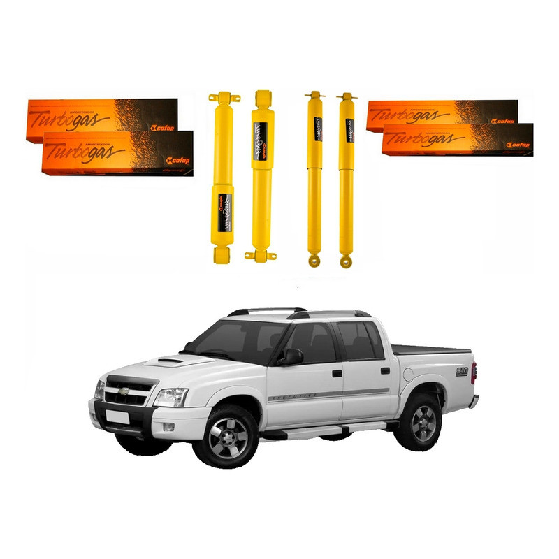 Kit Amortecedor Dianteiro Traseiro S10 2.4 4×2 2009 A 2011 Kit Amortecedor Dianteiro Traseiro S10 2.4 4×2 2009 A 2011