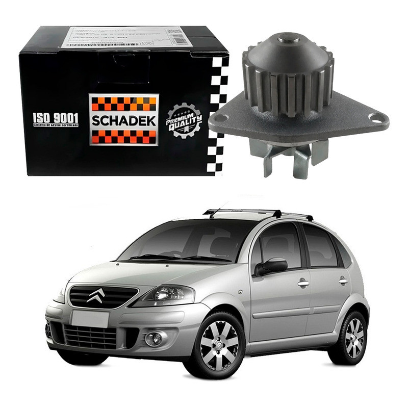 Bomba Dagua Schadek Original Citroën C3 1.4 8v 2003 A 2012 Bomba Dagua Schadek Original Citroën C3 1.4 8v 2003 A 2012