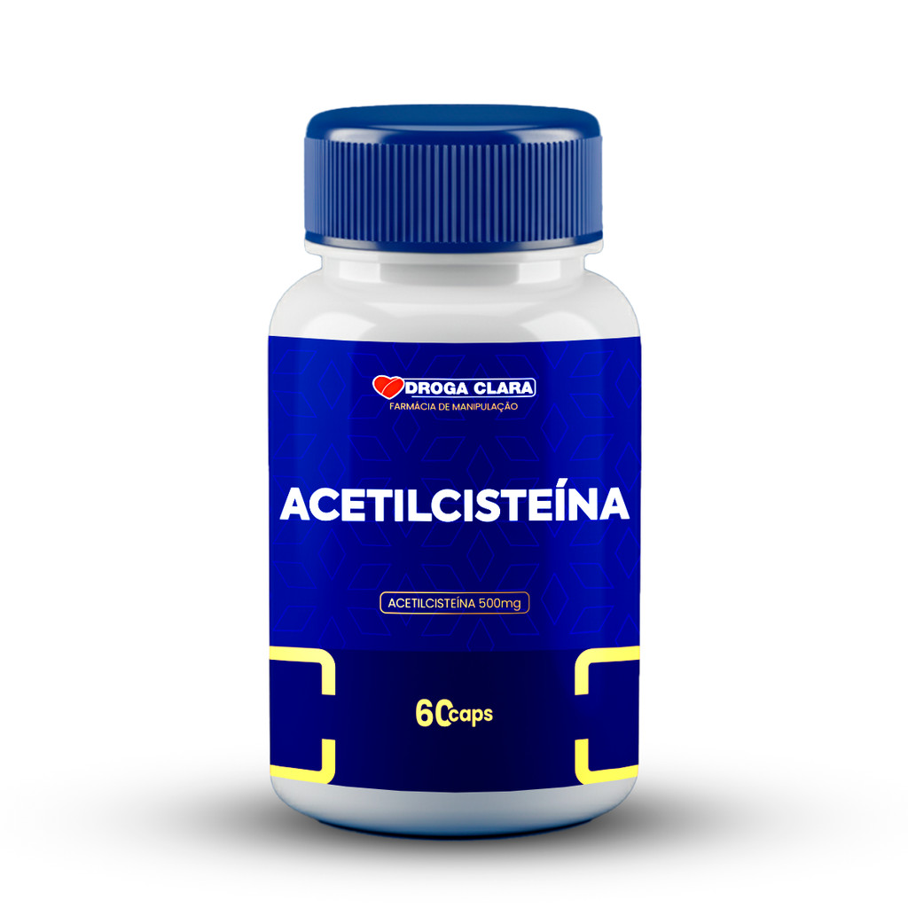 NAC – Acetilcisteina 500mg 60 Cápsulas