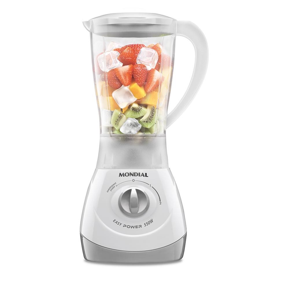 Liquidificador Easy Power Mondial Branco 550W L-550-W Liquidificador Easy Power Mondial Branco 550W L-550-W