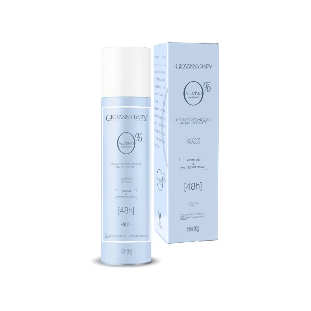 Desodorante Aerosol Giovanna Baby 0% Alumínio Blue 150ml Desodorante Aerosol Giovanna Baby 0% Alumínio Blue 150ml