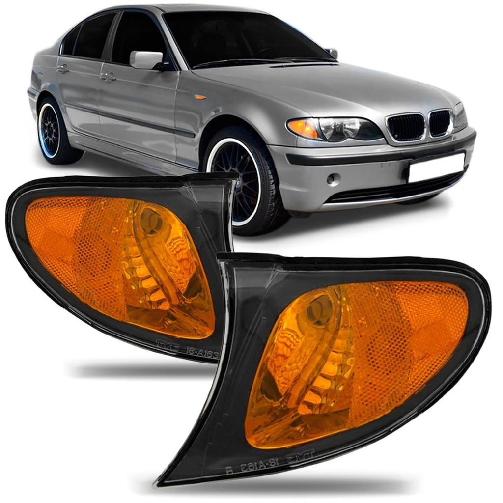 Lanterna Dianteira Bmw Série 3 2002 2003 2004 2005 Âmbar Fumê Lanterna Dianteira Bmw Série 3 2002 2003 2004 2005 Âmbar Fumê