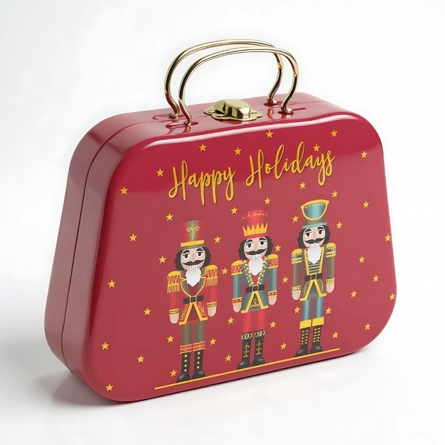 Lata De Metal de Natal com Alça – Soldado Quebra Nozes – 18,5x20x6cm – 1 unidades – Cromus – Rizzo Lata De Metal de Natal com Alça – Soldado Quebra Nozes – 18,5x20x6cm – 1 unidades – Cromus – Rizzo
