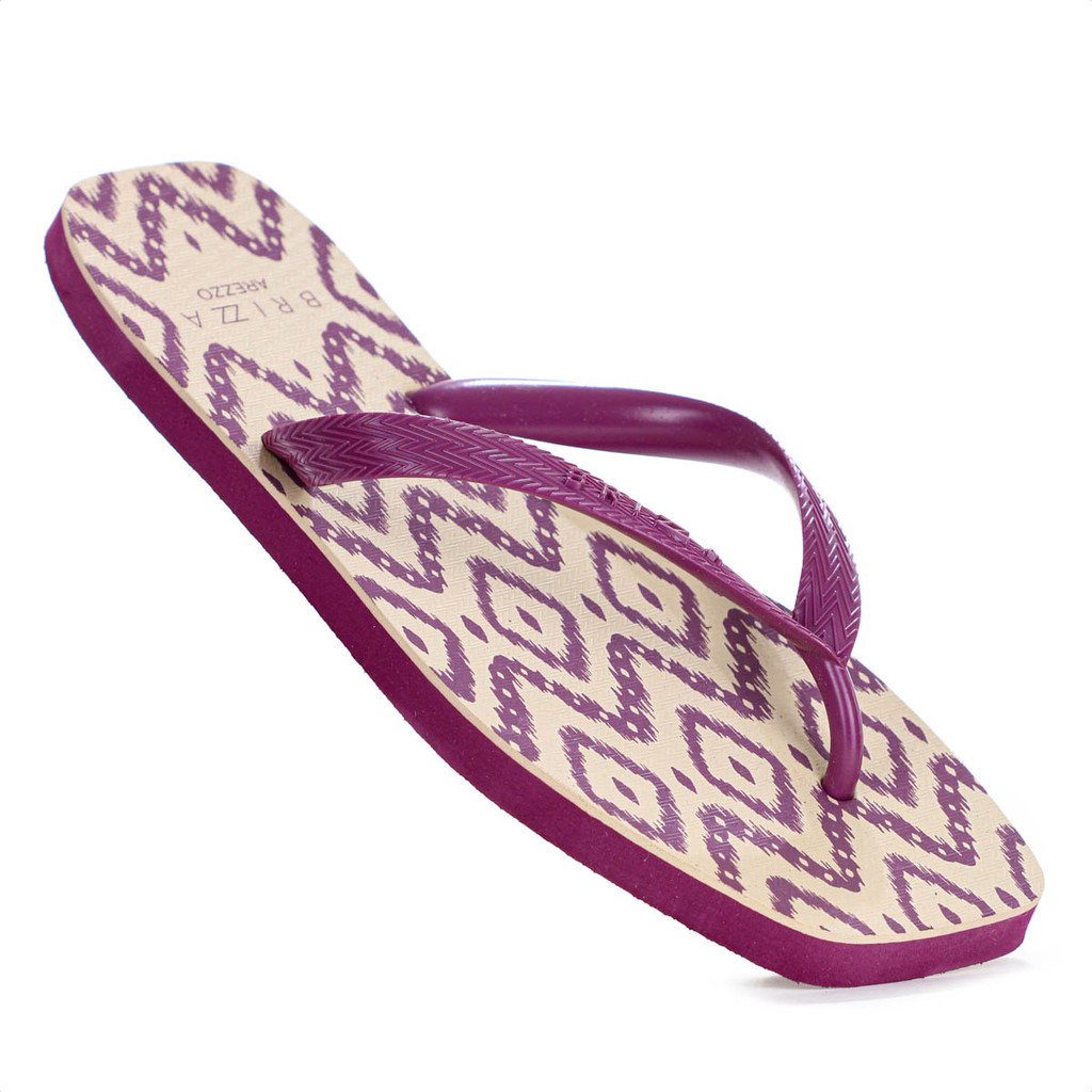 Chinelo Brizza Arezzo Bico Quadrado Ikat Rosa e Bege – Feminino Chinelo Brizza Arezzo Bico Quadrado Ikat Rosa e Bege – Feminino