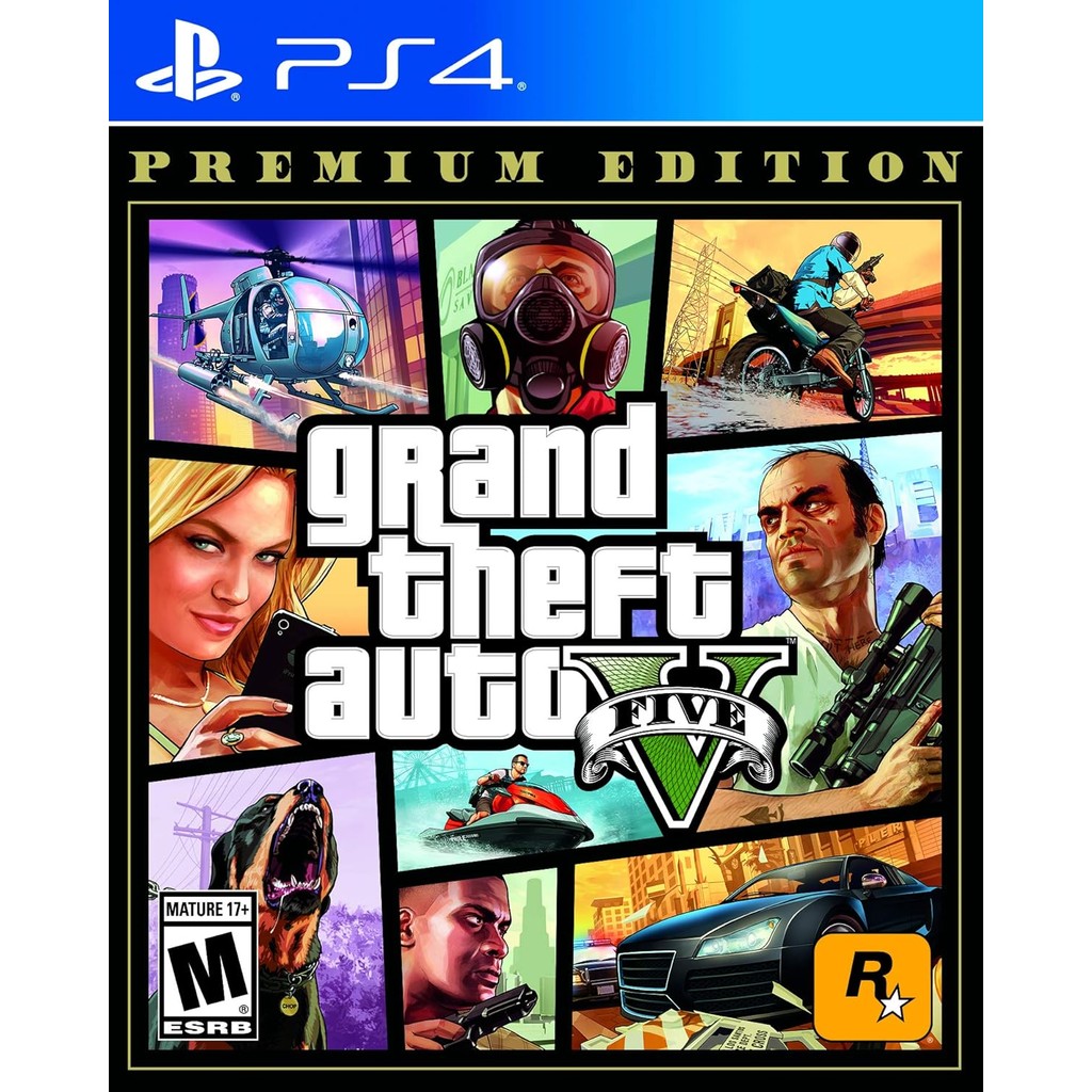 Grand Theft Auto V Premium Online Edition – GTA 5 PS4 Fisico Grand Theft Auto V Premium Online Edition – GTA 5 PS4 Fisico