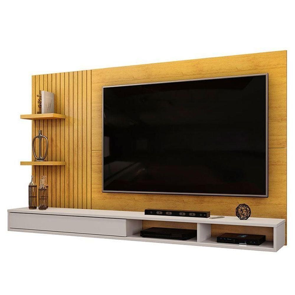 Painel Para Tv Suspenso Bento Cedro Bali – Dj Móveis Painel Para Tv Suspenso Bento Cedro Bali – Dj Móveis