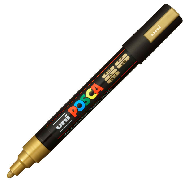 Caneta Posca PC-5M Ouro Uni-Ball Caneta Posca PC-5M Ouro Uni-Ball