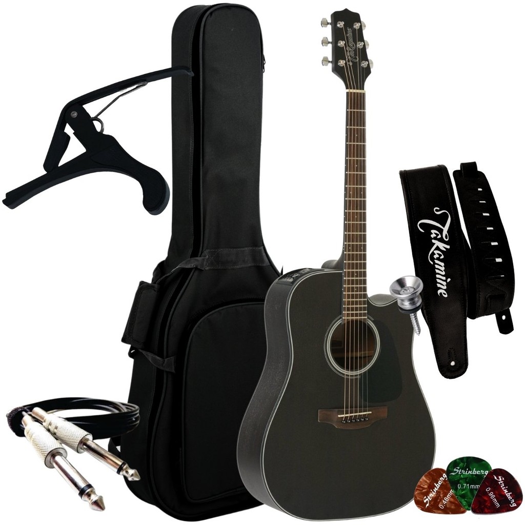Kit Violao Takamine Folk Eletrico Gd14ce Tos + Acessórios Kit Violao Takamine Folk Eletrico Gd14ce Tos + Acessórios