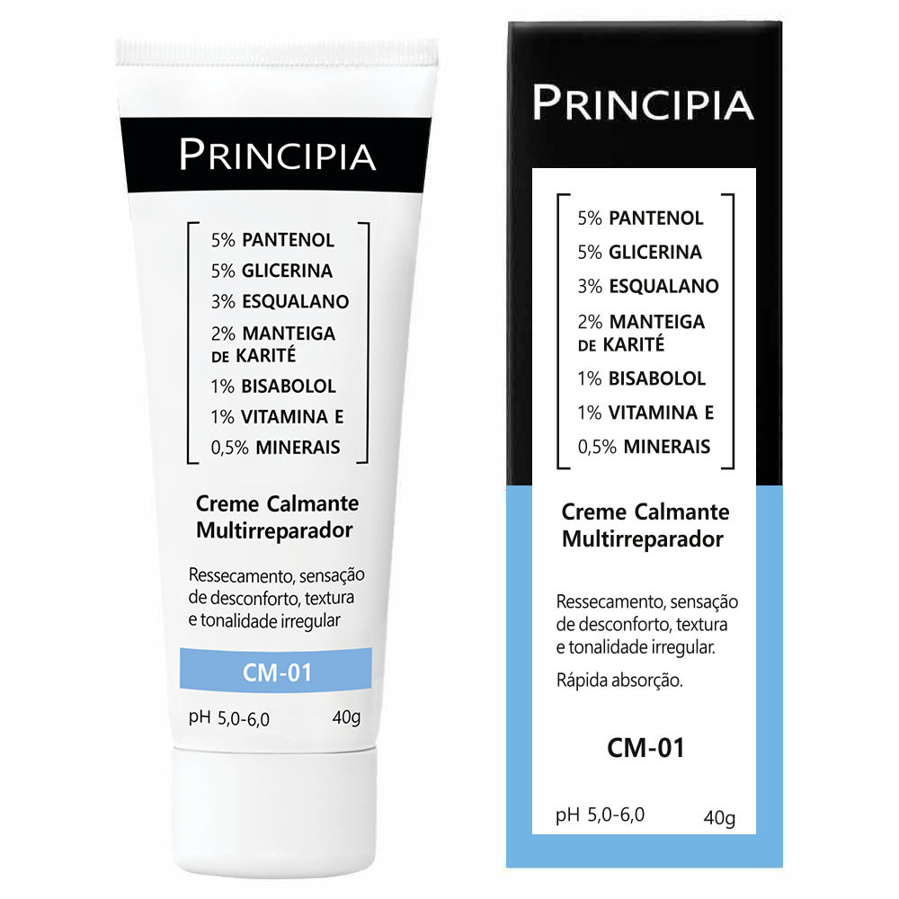 Creme Calmante Multirreparador Principia CM-01 40g Creme Calmante Multirreparador Principia CM-01 40g