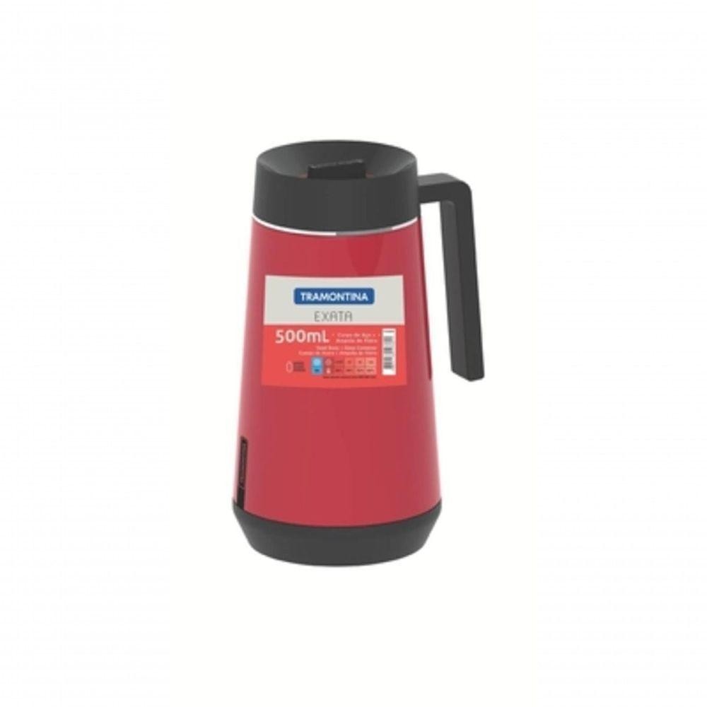 Bule Térmico Tramontina Exata Vermelho Em Aço Inox 500ml Bule Térmico Tramontina Exata Vermelho Em Aço Inox 500ml