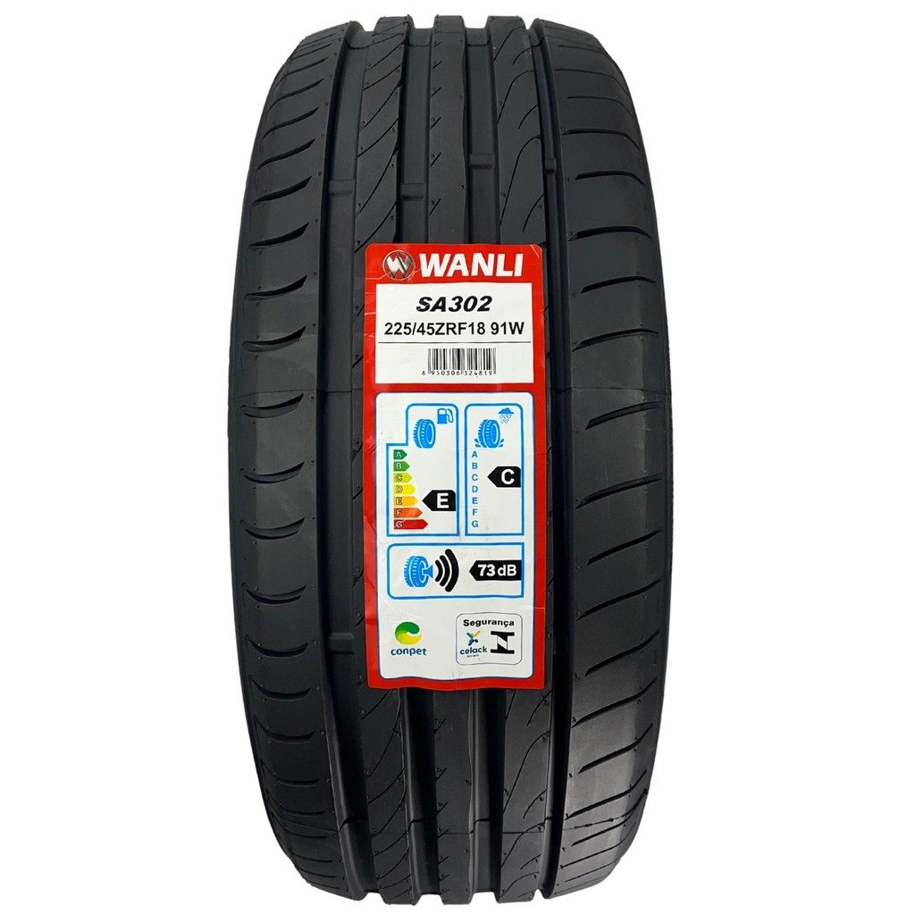 Pneu Wanli 225/45R18 91W SA302 Runflat Aro 18 BMW Audi Mercedes Conforto Segurança Alta Performance Pneu Wanli 225/45R18 91W SA302 Runflat Aro 18 BMW Audi Mercedes Conforto Segurança Alta Performance