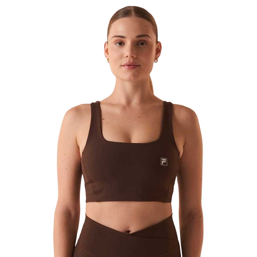 Top Fila Touch Gym Feminino Marrom Top Fila Touch Gym Feminino Marrom