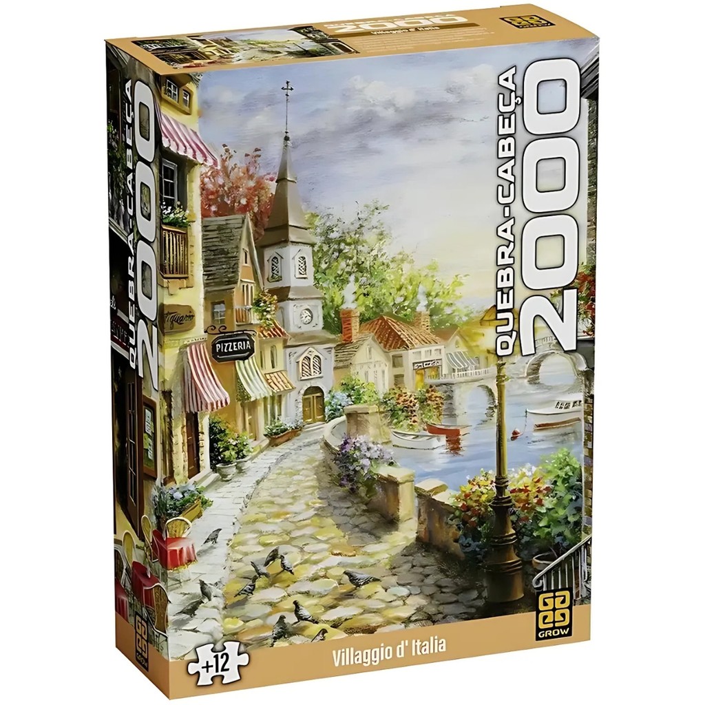 Quebra Cabeça 2000 Peças Villaggio DItalia 04925 – Grow Quebra Cabeça 2000 Peças Villaggio DItalia 04925 – Grow