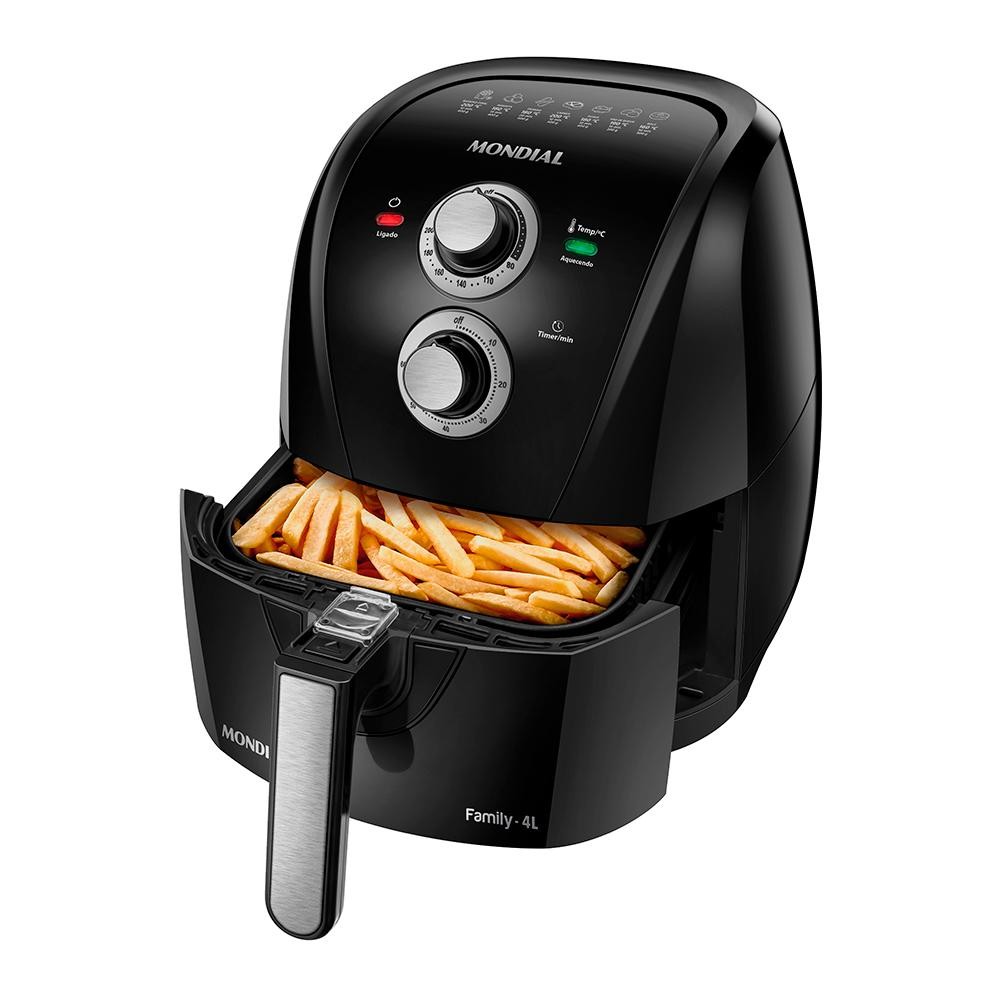 Fritadeira Sem Óleo Air Fryer 4 Litros AFN-40-LE Mondial Fritadeira Sem Óleo Air Fryer 4 Litros AFN-40-LE Mondial