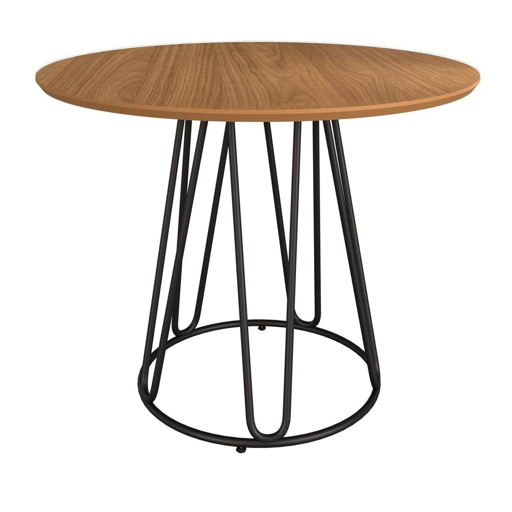 Mesa para Sala de Jantar Redonda 90cm Mdf Ômega Mesa para Sala de Jantar Redonda 90cm Mdf Ômega