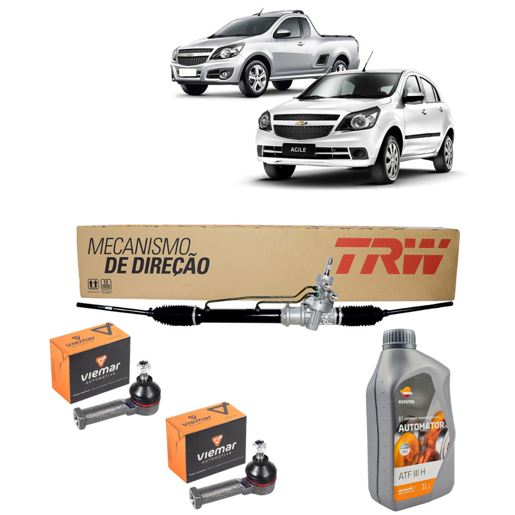 Caixa Direção Hidráulica + Par Terminal + Óleo ATF 3 DEXRON Celta Corsa Classic Caixa Direção Hidráulica + Par Terminal + Óleo ATF 3 DEXRON Celta Corsa Classic