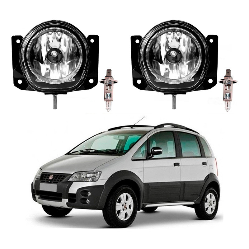 Par Farol Milha Lampada Fiat Idea Adventure 1.8 2006 A 2010 Par Farol Milha Lampada Fiat Idea Adventure 1.8 2006 A 2010