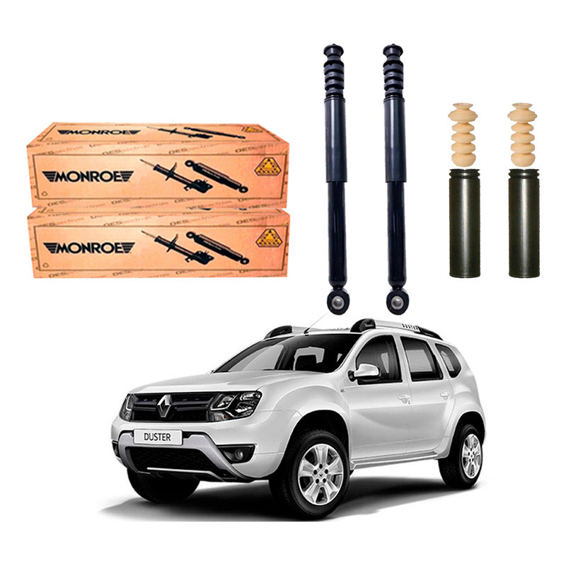 Kit Amortecedor Traseiro, Duster 4×2 1.6 2.0 2016 A 2019 Kit Amortecedor Traseiro, Duster 4×2 1.6 2.0 2016 A 2019