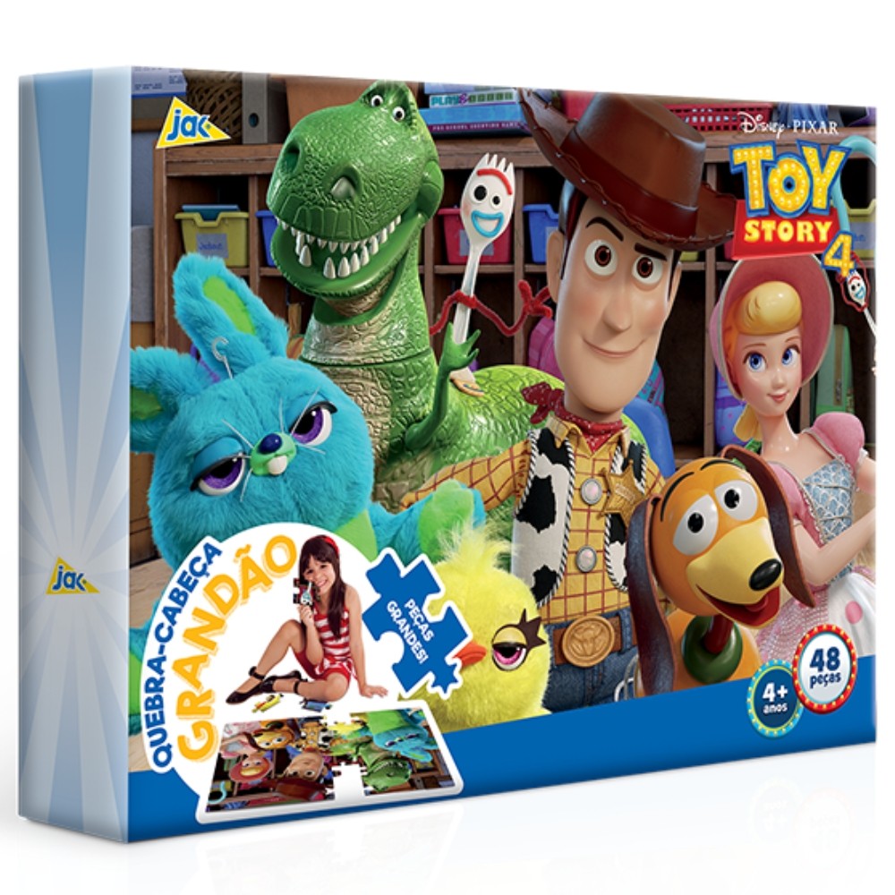 QUEBRA CABEÇA GRANDÃO TOY STORY 4 48 PEÇAS GRANDE TOYSTER PUZZLE BUZZ WOODY BETY ANDY DINO BRINQUEDO QUEBRA CABEÇA GRANDÃO TOY STORY 4 48 PEÇAS GRANDE TOYSTER PUZZLE BUZZ WOODY BETY ANDY DINO BRINQUEDO