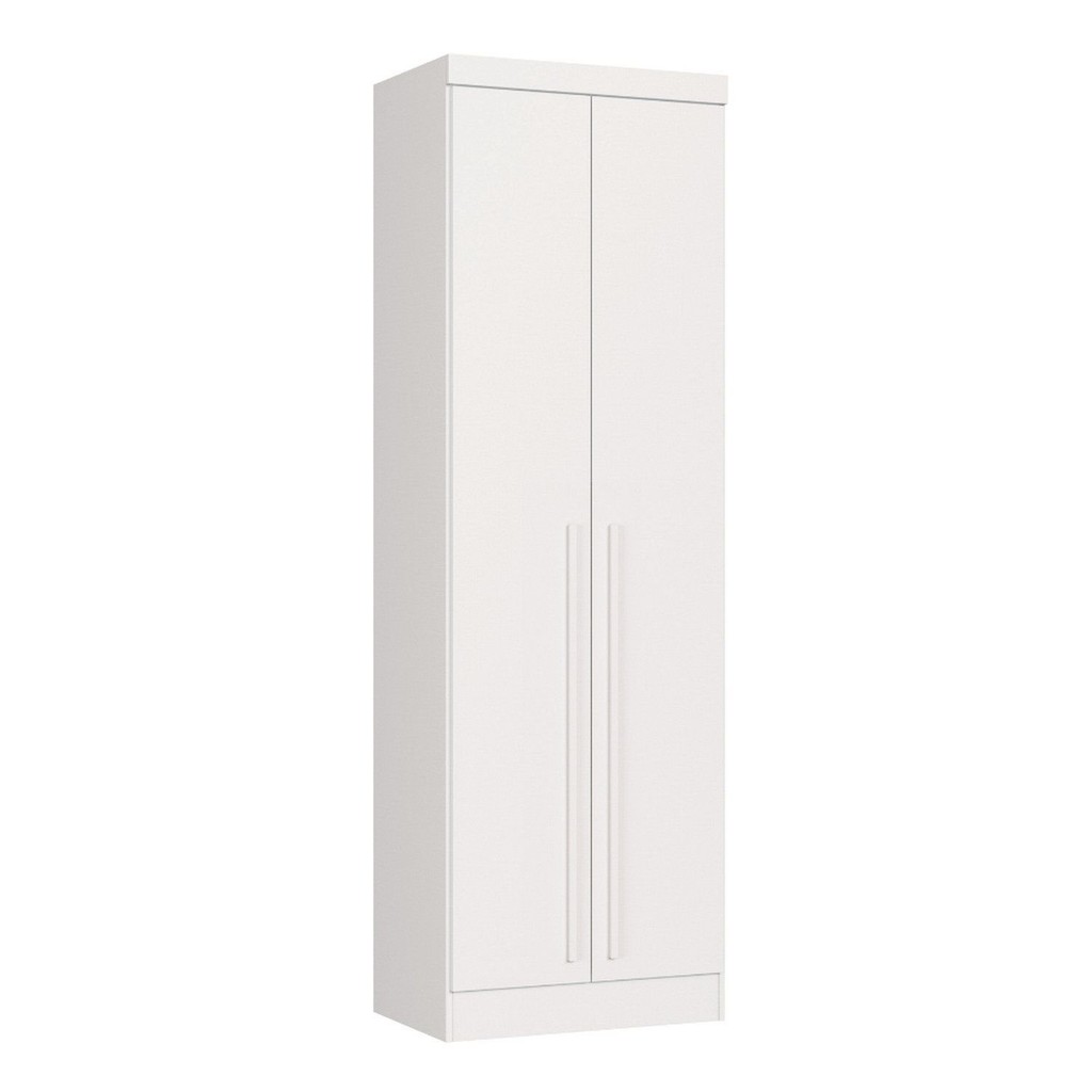Módulo 2 Portas com Cabideiro Infinity Branco Line Módulo 2 Portas com Cabideiro Infinity Branco Line