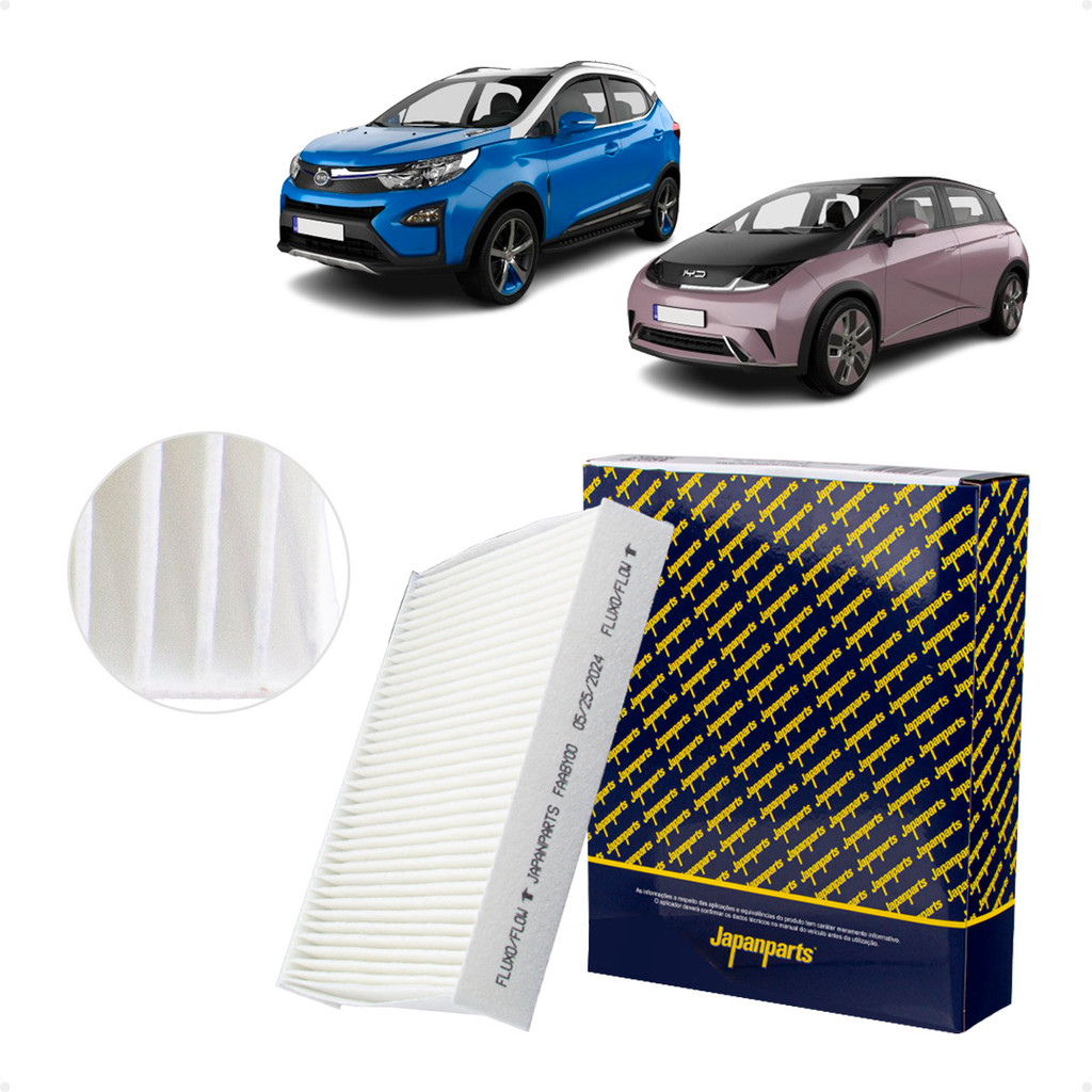 Filtro De Cabine Ar Condicionado BYD Dolphin/ Yuan Plus EV Elétrico Após 2023 13124610-00 EM2E-8121211E Filtro De Cabine Ar Condicionado BYD Dolphin/ Yuan Plus EV Elétrico Após 2023 13124610-00 EM2E-8121211E
